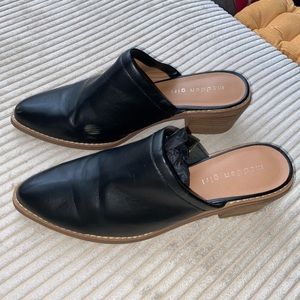 Black Mules/Slip Ons